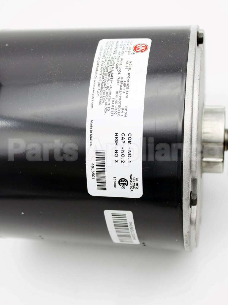 49L65 Lennox 3/4Hp 1Ph 208/230V Fan Motor