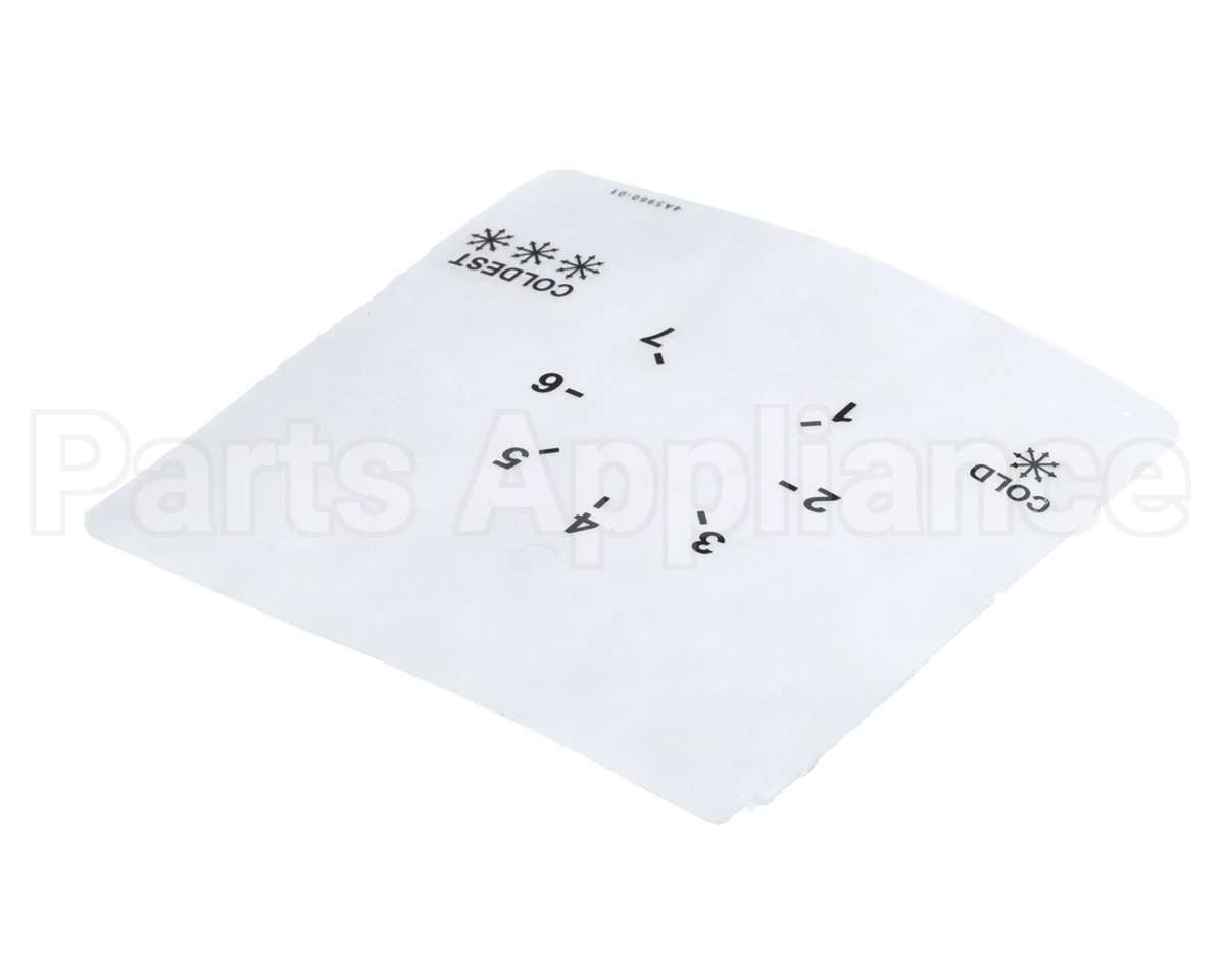 4A5960-01 Hoshizaki Label -Dial