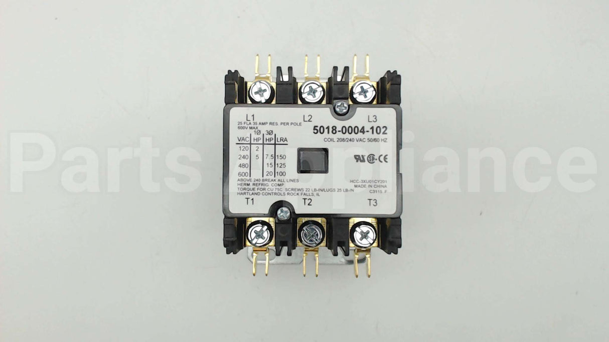 5018-0004-102 Marley Engineered Products 25A 3P 208/240V Contactor