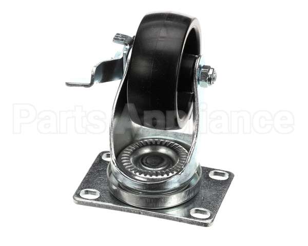 50216 Continental Refrigeration Caster Flat Plate (3" W/ Brake) (4-5/16"