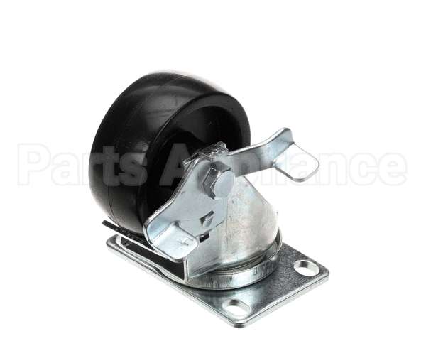 50216 Continental Refrigeration Caster Flat Plate (3" W/ Brake) (4-5/16"