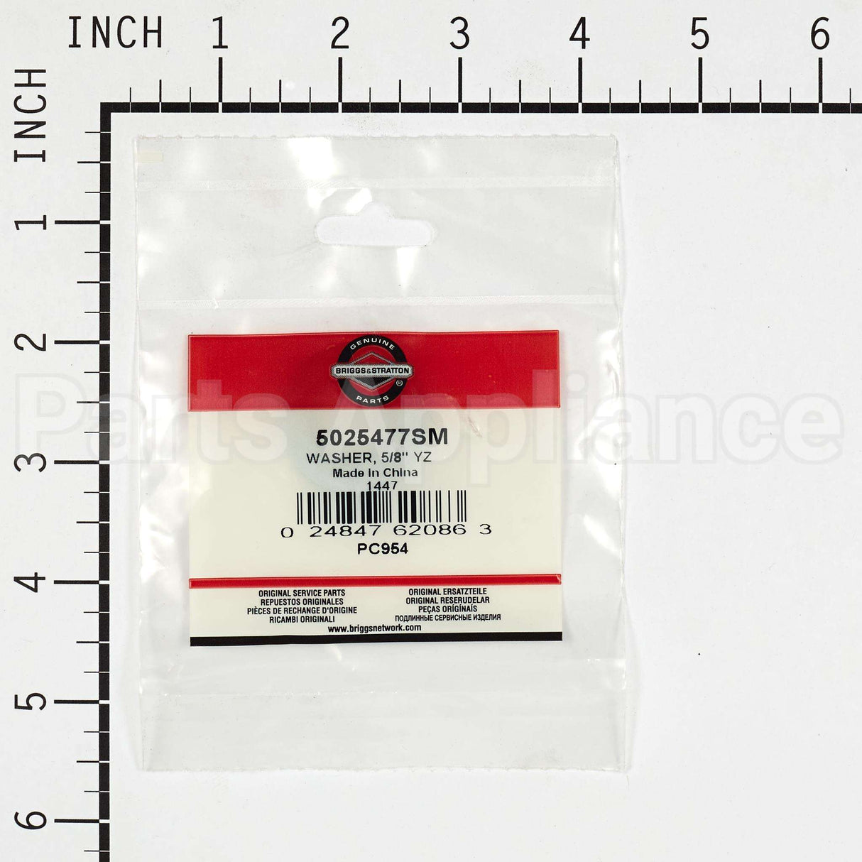 5025477SM Briggs & Stratton Washer 5/8 Yz"