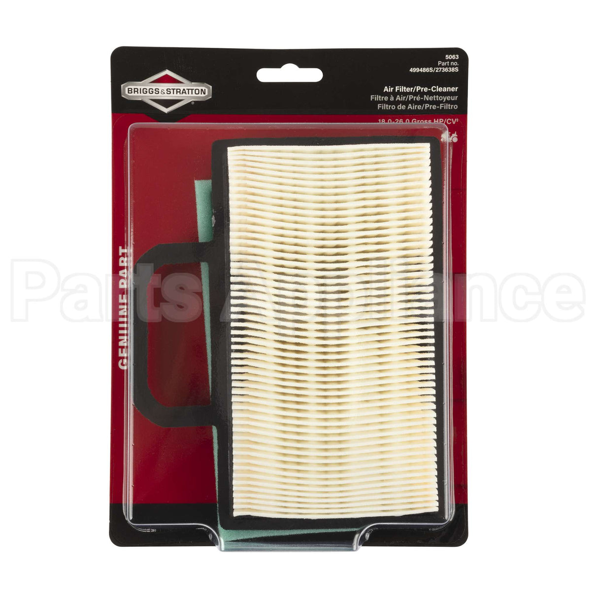 5063K Briggs & Stratton Filter-A/C Cartridge