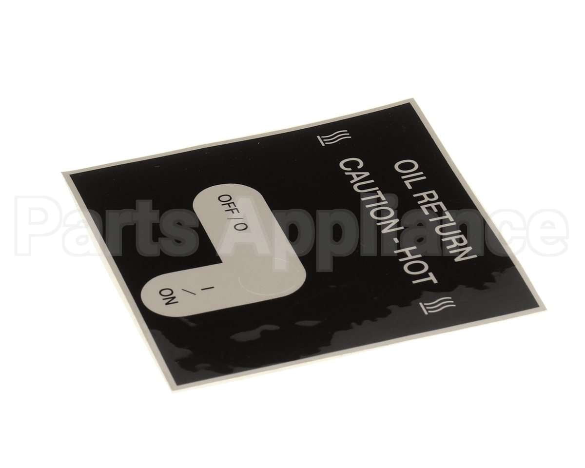 50787 Henny Penny Label - Oil Return