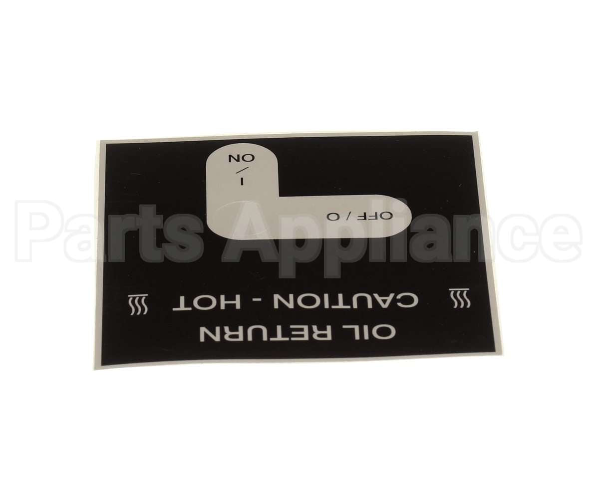 50787 Henny Penny Label - Oil Return