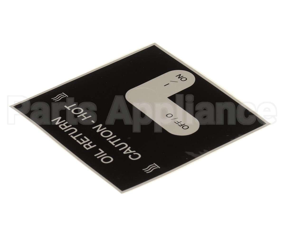 50787 Henny Penny Label - Oil Return