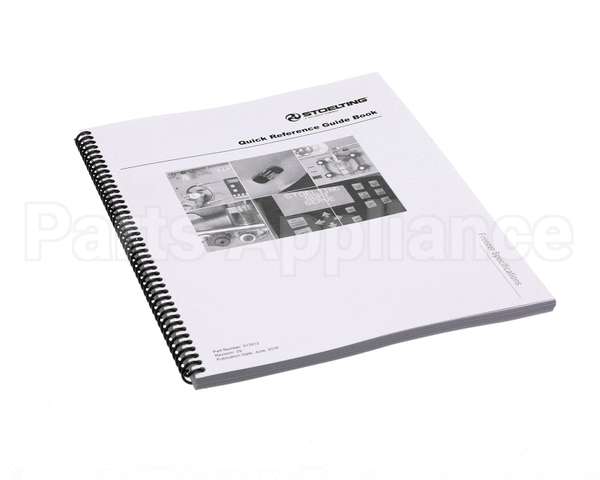 513512 Stoelting Manual Frzr Spec Quck Ref Book