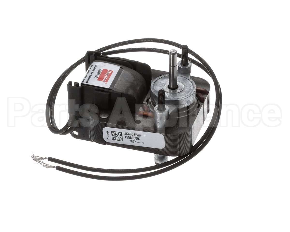 522307 Stoelting Motor; Fan 1250 Hp 3000Rpm