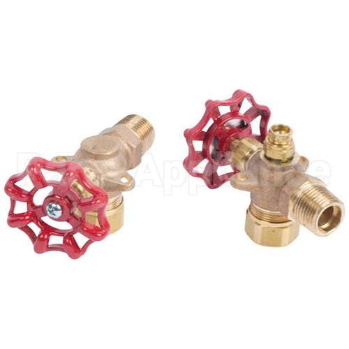 5395-1 Compatible Southbend Water Gauge Valve Set 1/2" X 5/8" Od Glass Tub