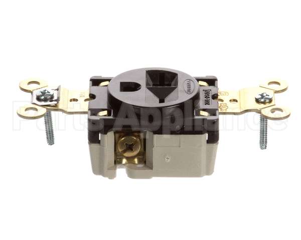 5461 Hubbell Lighting Sgl Wall Receptacle Wdyrc