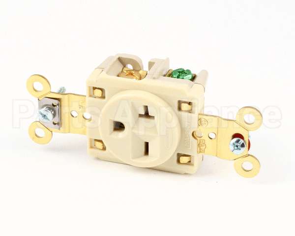 5461I Hubbell Lighting Ivory Single Receptacle