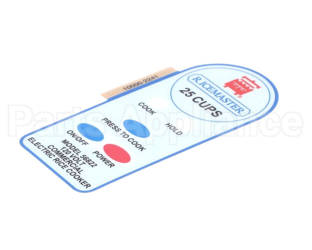 56822-L Town Food Service Control Housing Label
