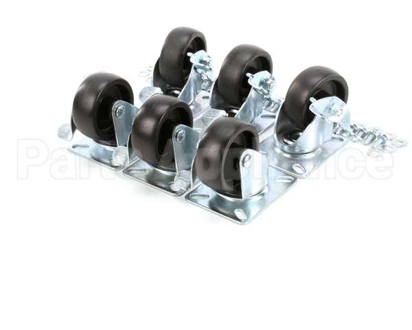 57787 Perlick Caster Kit, Set Of 6, 3.75