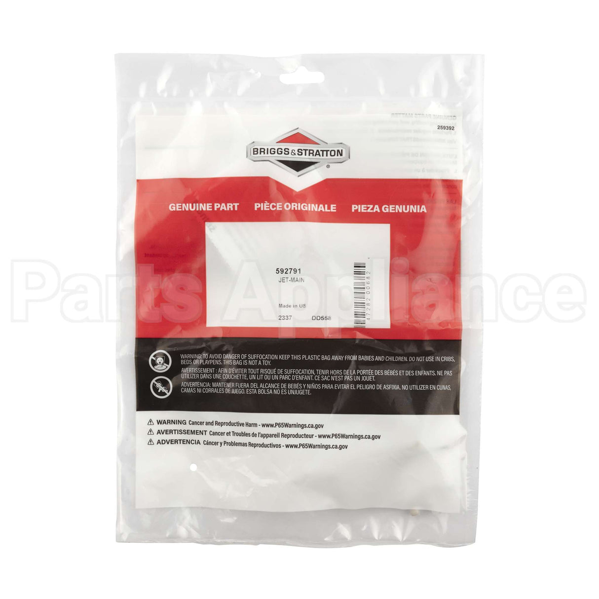 592791 Briggs & Stratton Jet-Main