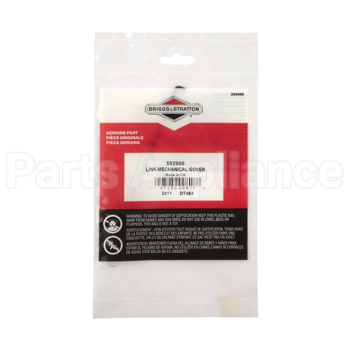 592866 Briggs & Stratton Link-Mechanical Gover