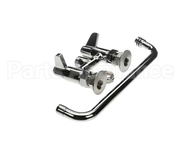 5F-4DLX12 T&S Brass Faucet Deck Mount 4 Centers 12 Swing