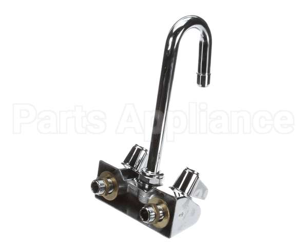 5F-4WLX03 T&S Brass Equip 4 Wall Mount Faucet W/ 3 Swivel Go