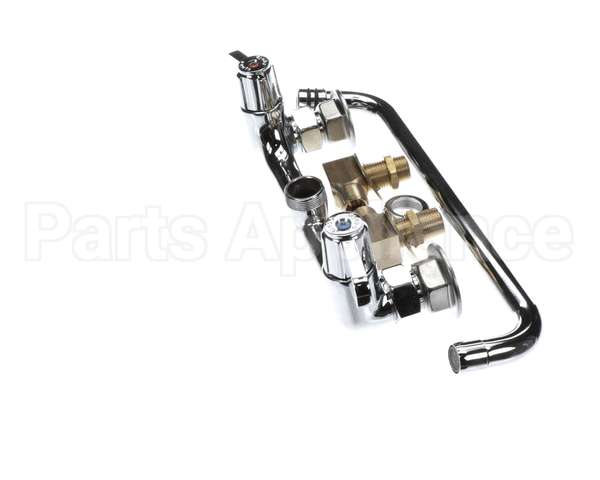 5F-8WLS12 T&S Brass 8 Wall Mount Faucet, 12 Swing Nozzle, Le