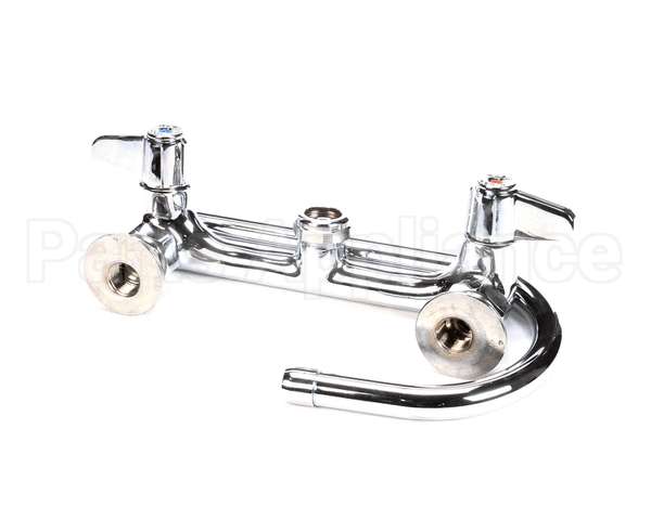 5F-8WLX05 T&S Brass Faucet Wall Mount 8 Centers 512 Swi