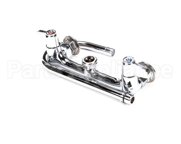 5F-8WLX05 T&S Brass Faucet Wall Mount 8 Centers 512 Swi