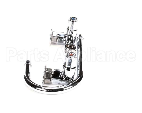 5F-8WLX05 T&S Brass Faucet Wall Mount 8 Centers 512 Swi