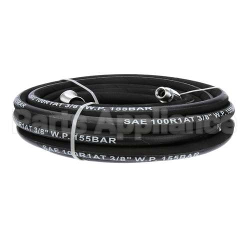 5HR-2HSE-35 T&S Brass 3/8 X 35' Equip Hose, Black, Medium Pres