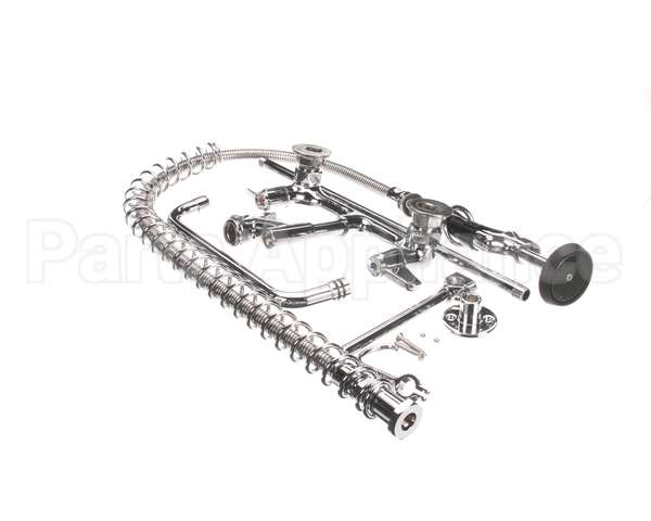 5PR-8W10 T&S Brass Pre-Rinse, Wall Mount Base, 8 Centers, 6