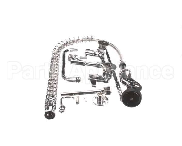 5PR-8W10 T&S Brass Pre-Rinse, Wall Mount Base, 8 Centers, 6