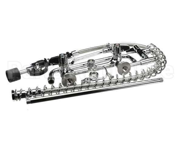 5PR-8W12-C T&S Brass Pre-Rinse Unit: 8 Wall Mount, Low-Flow S