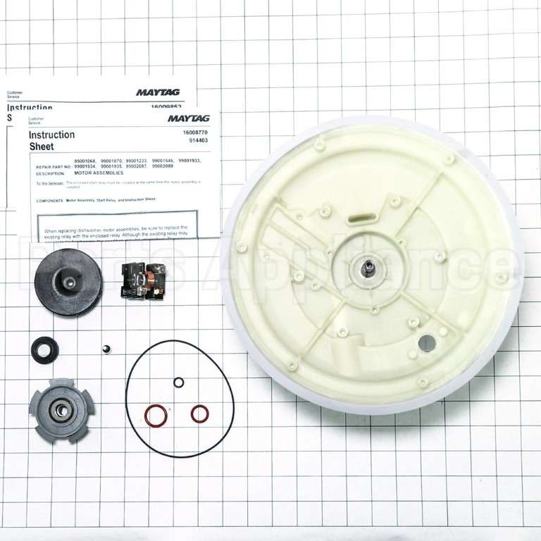 6-917112 Whirlpool Motor&Pump Housing Asy-R