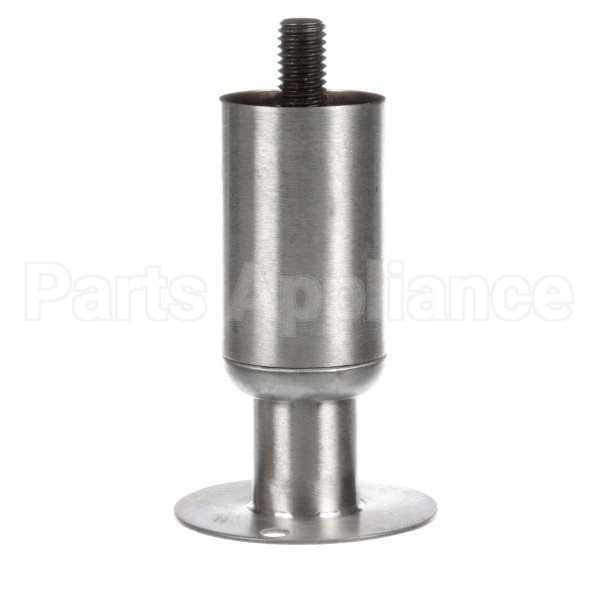60140401-C Compatible Pitco Leg W/ Flanged Foot, S/S, 4" Adj, Single