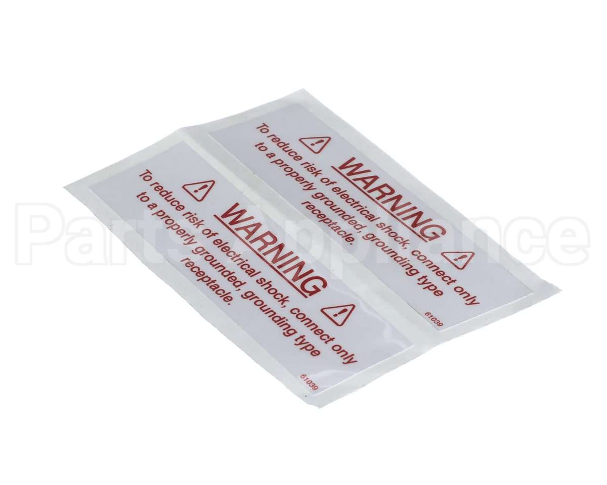 61039 Henny Penny Label-Electrical Warning
