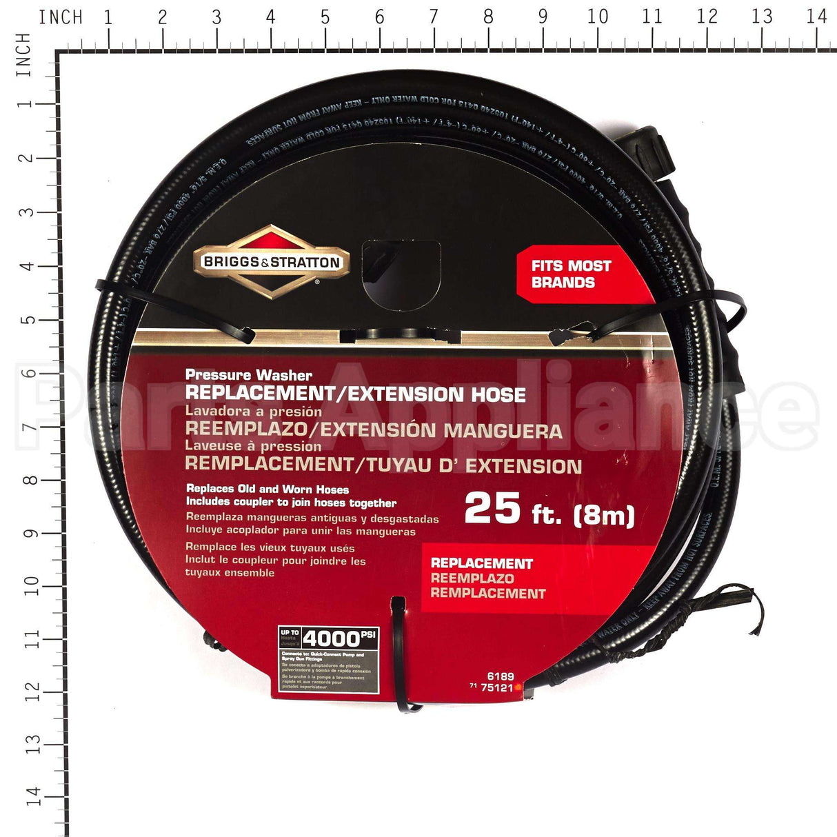 6189 Briggs & Stratton Acc Hose 5/16 X 25