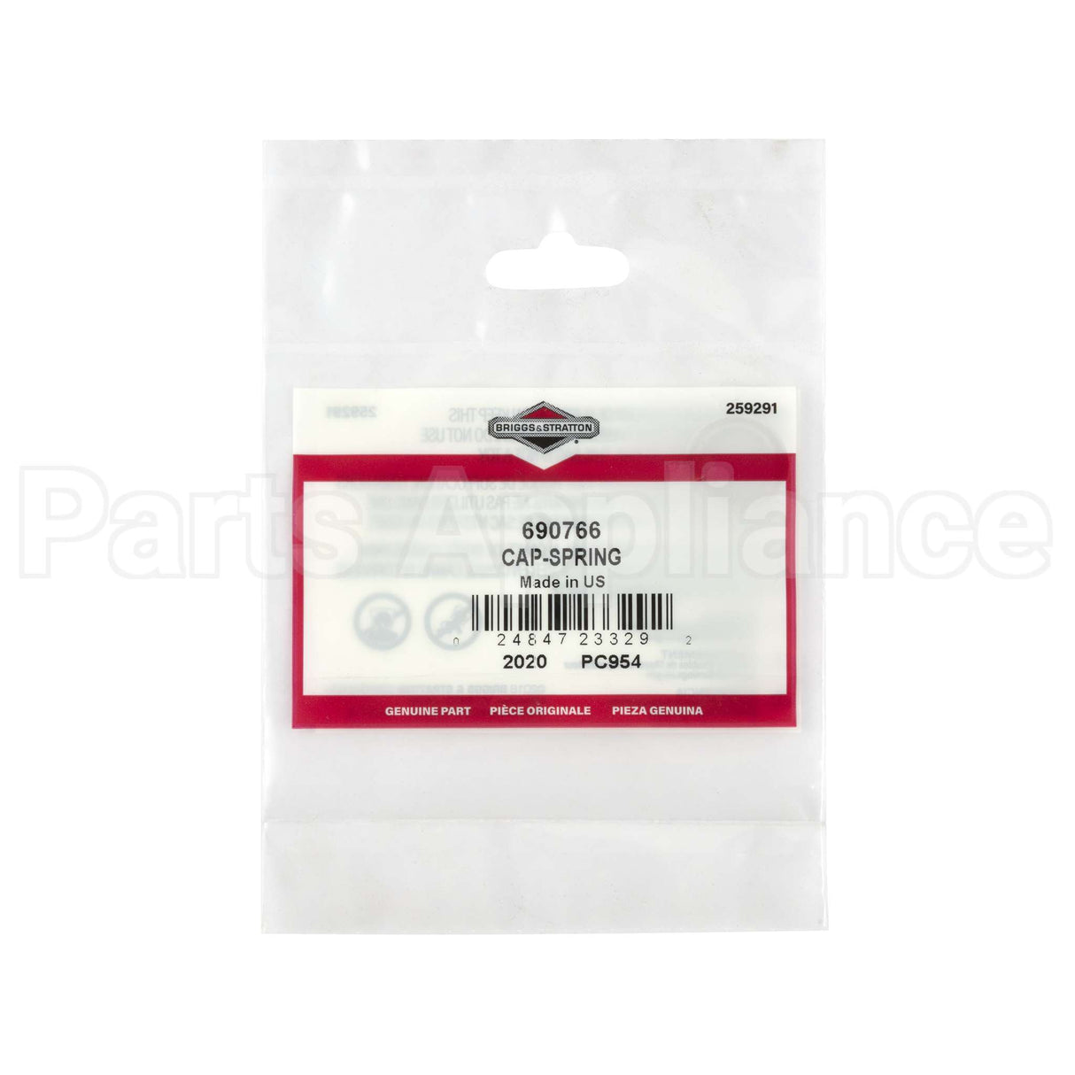 690766 Briggs & Stratton Cap-Spring