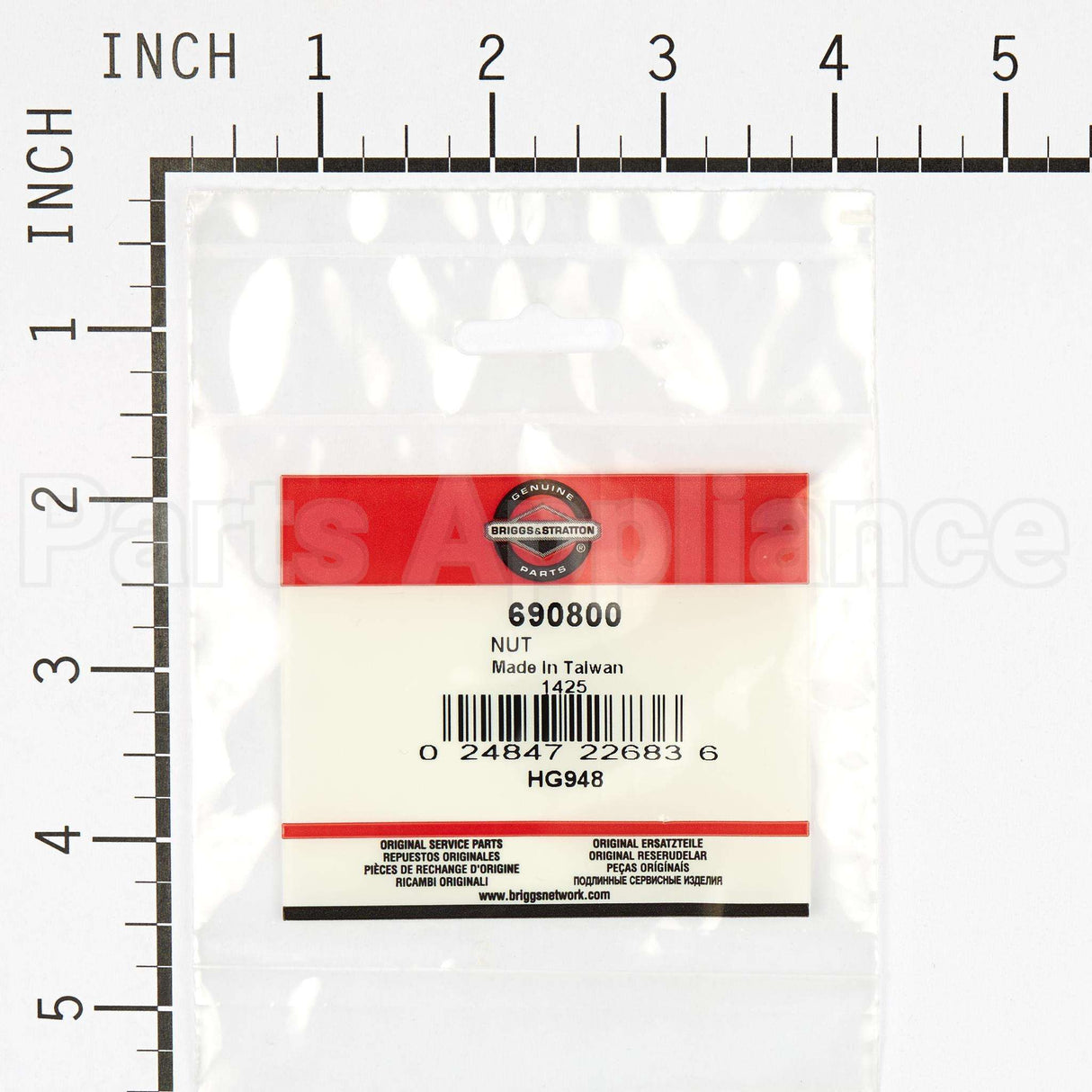690800 Briggs & Stratton Nut