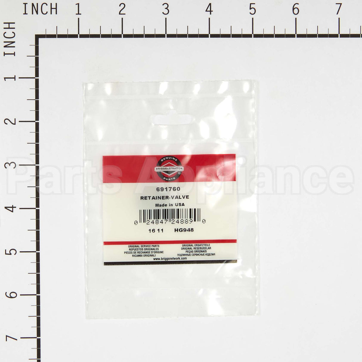 691760 Briggs & Stratton Retainer-Valve