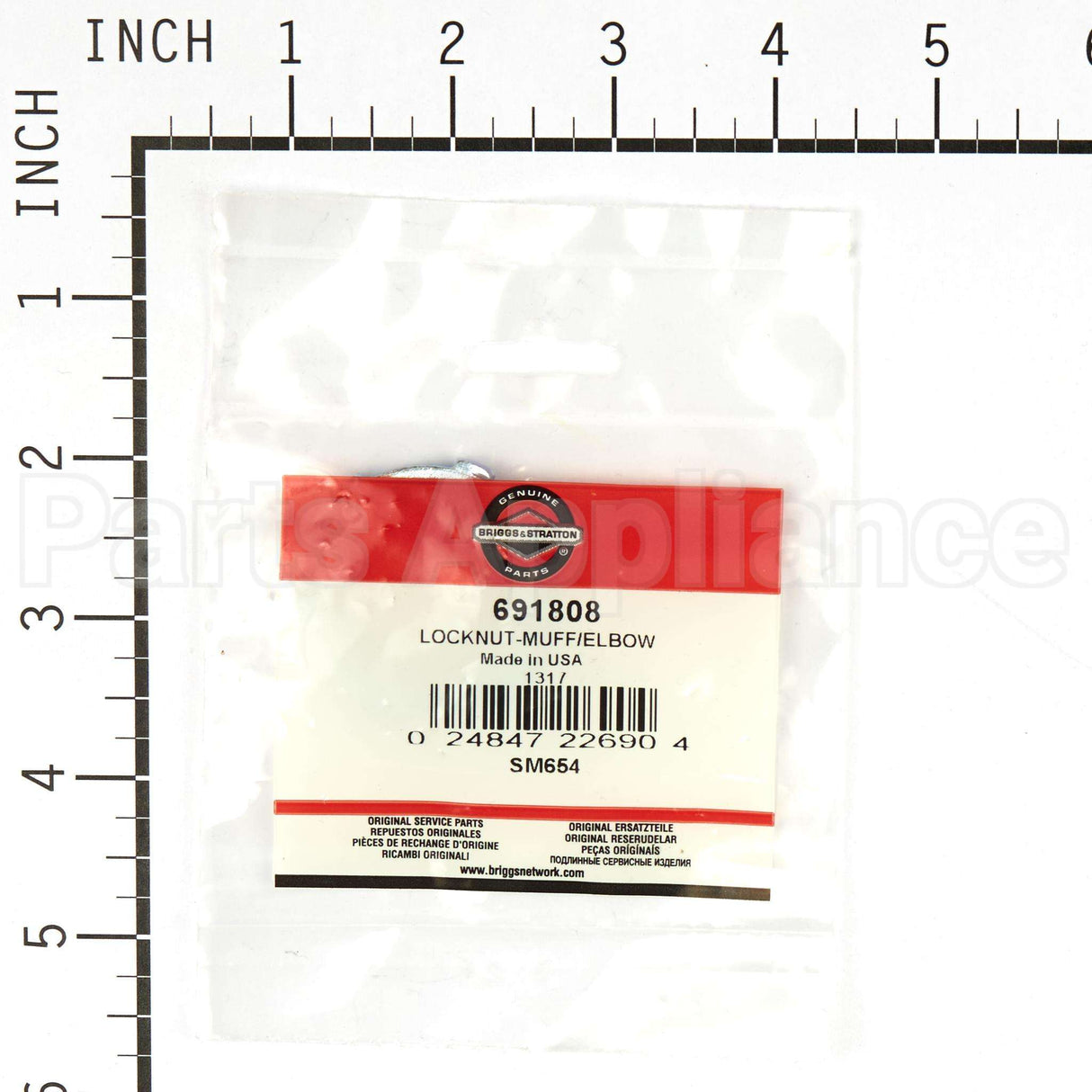 691808 Briggs & Stratton Locknut-Muff/Elbow