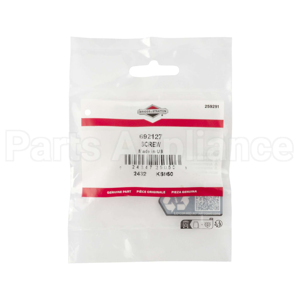 692127 Briggs & Stratton Screw