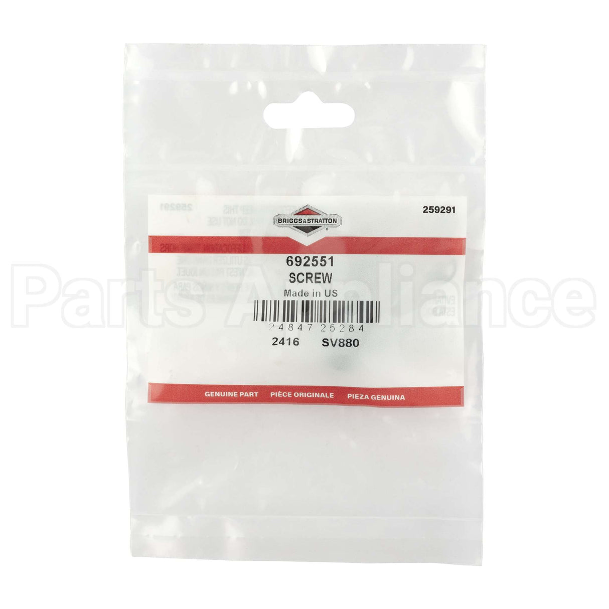 692551 Briggs & Stratton Screw