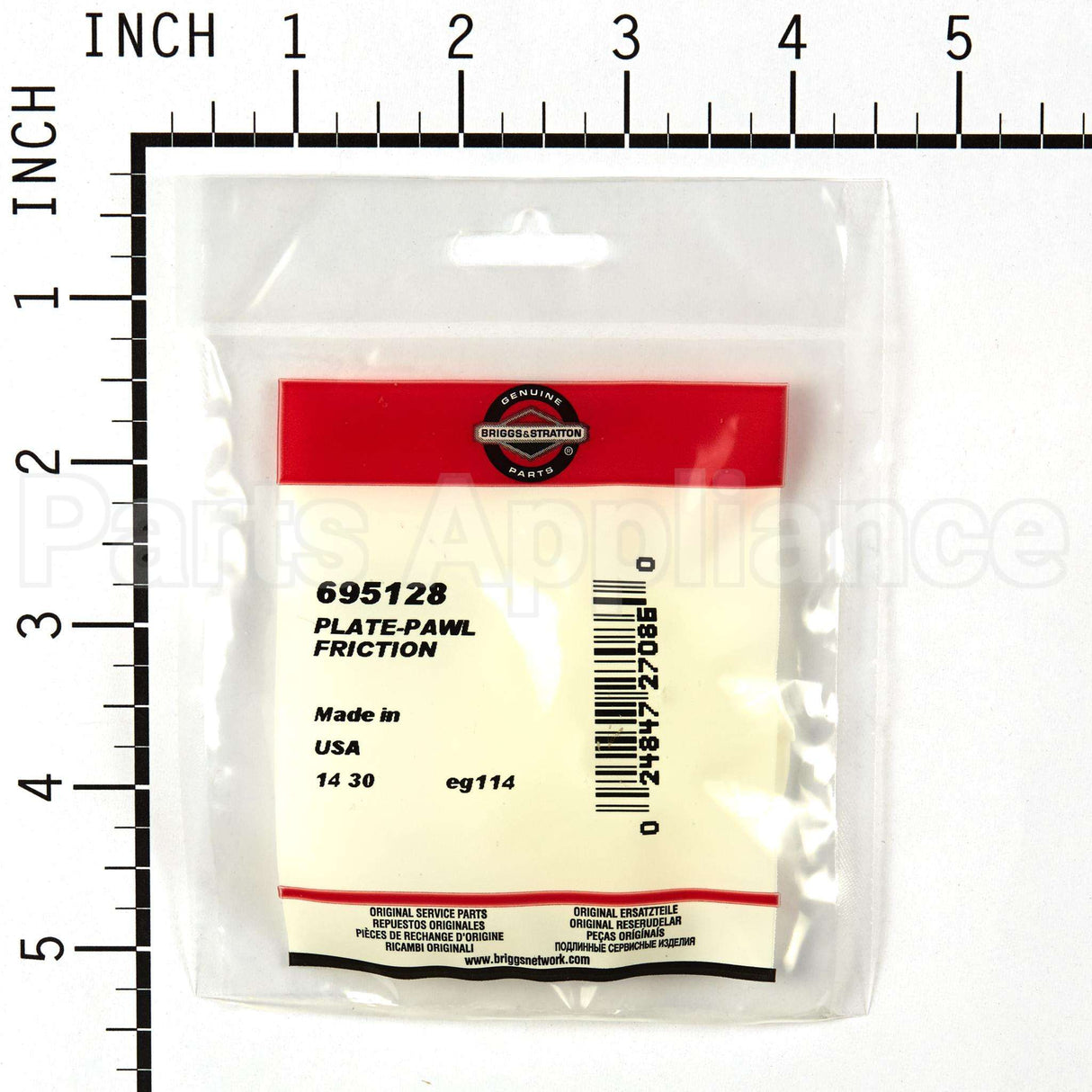 695128 Briggs & Stratton Plate-Pawl Friction