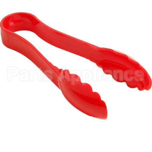 6TGS-404 Compatible Cambro Tongs, 6"L, Scallop, Redplst