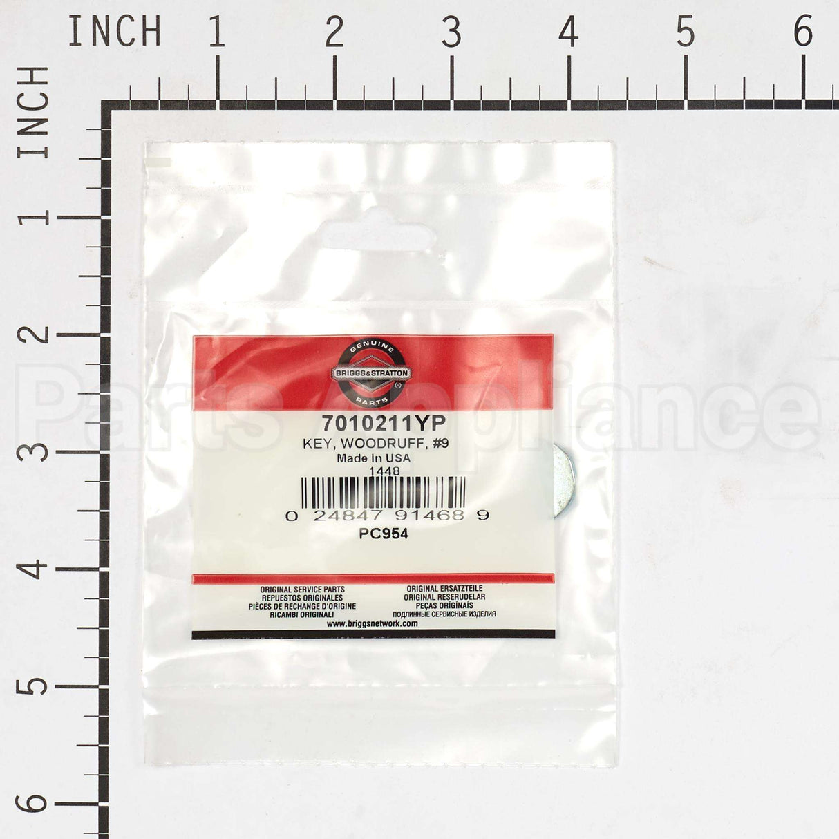 7010211YP Briggs & Stratton Key Woodruff #9