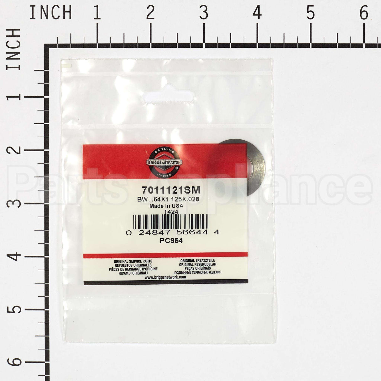 7011121SM Briggs & Stratton Bw .64X1.125X.028