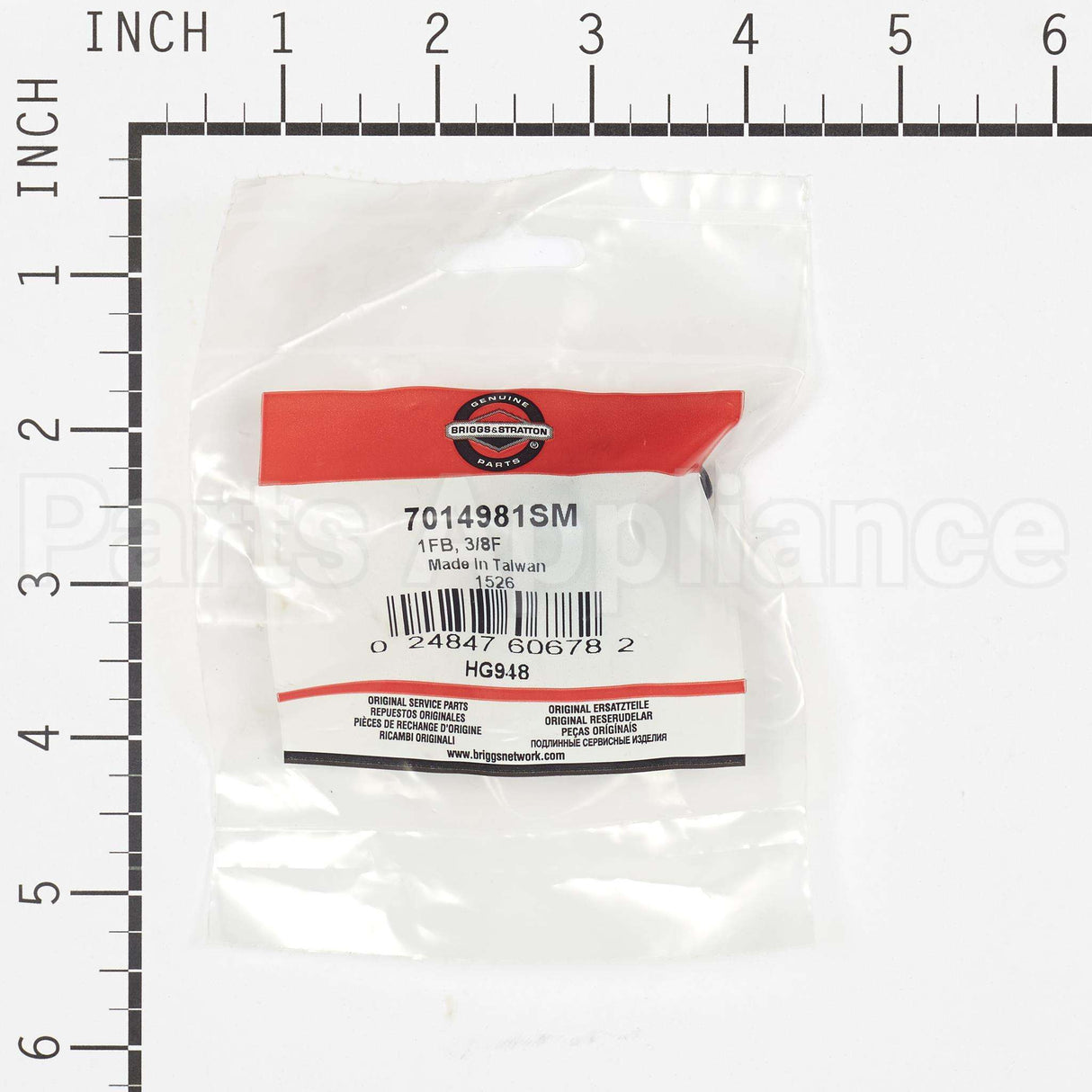 7014981SM Briggs & Stratton 1Fb 3/8F