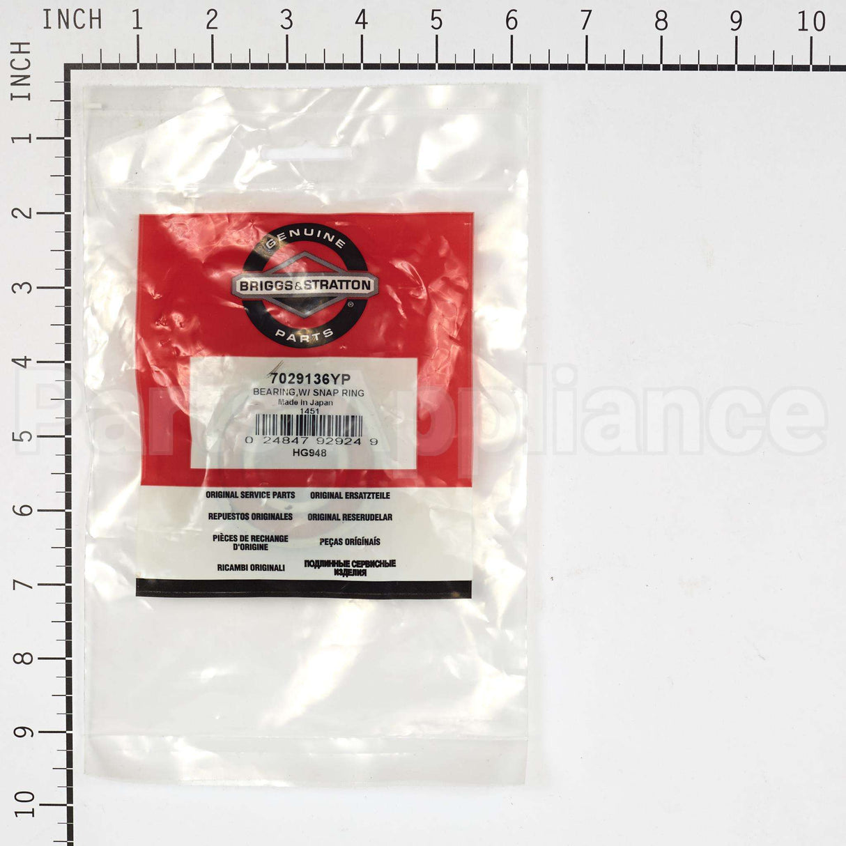 7029136YP Briggs & Stratton Bearingw/ Snap Ring
