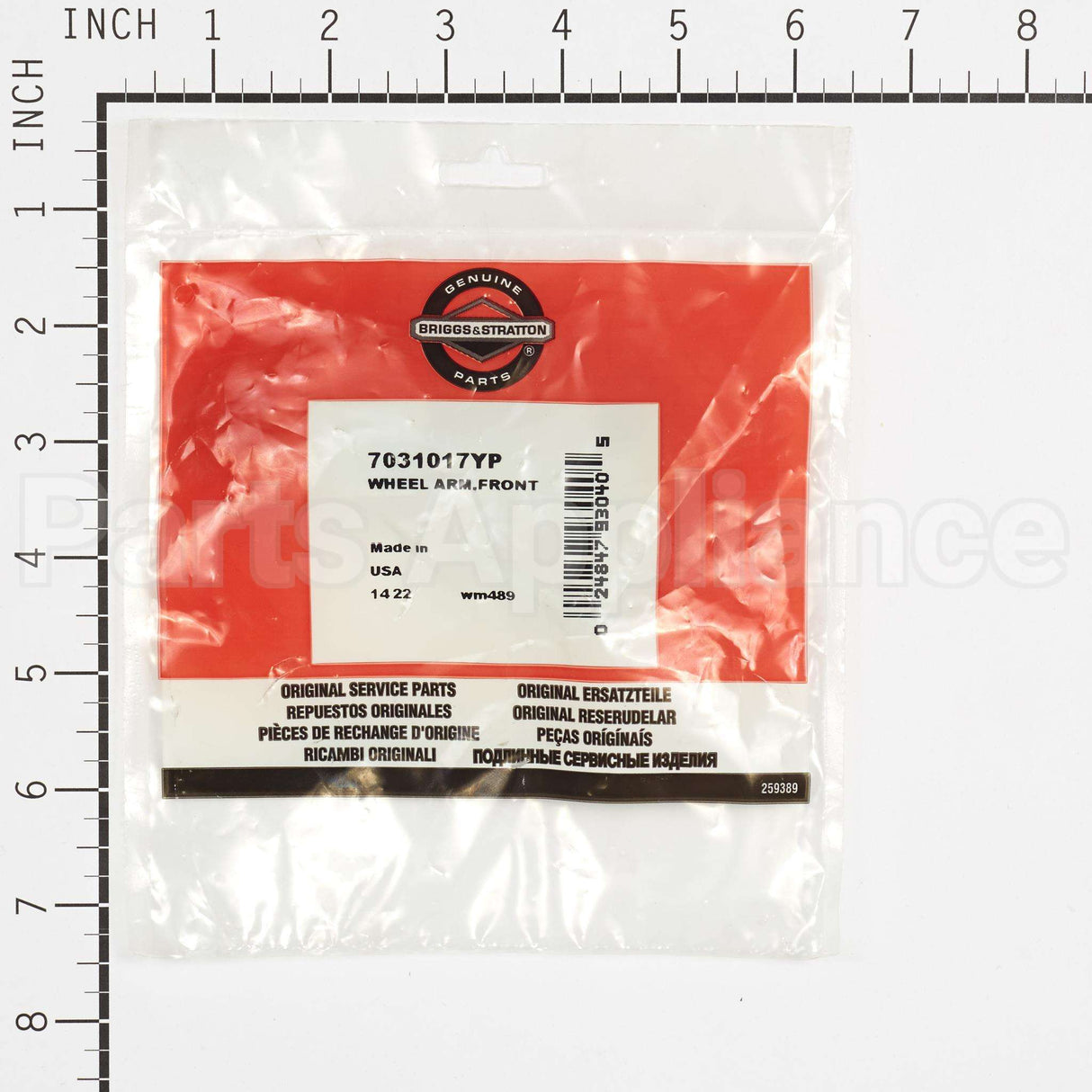 7031017YP Briggs & Stratton Wheel Armfront