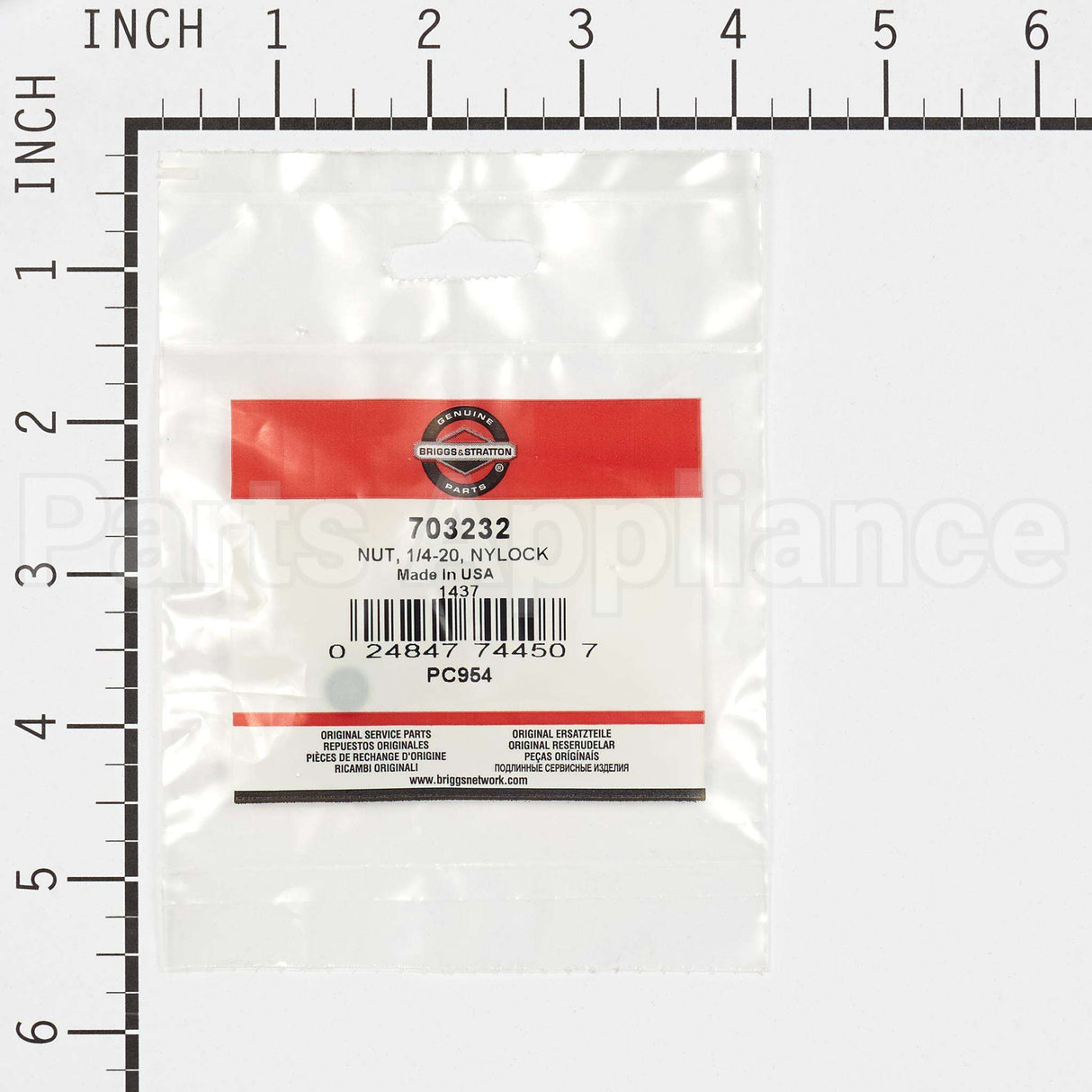 703232 Briggs & Stratton Nut 1/4-20 Nylock