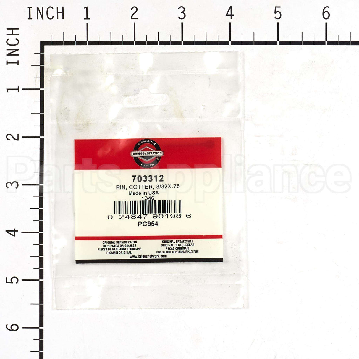 703312 Briggs & Stratton Pin Cotter 3/32X.75