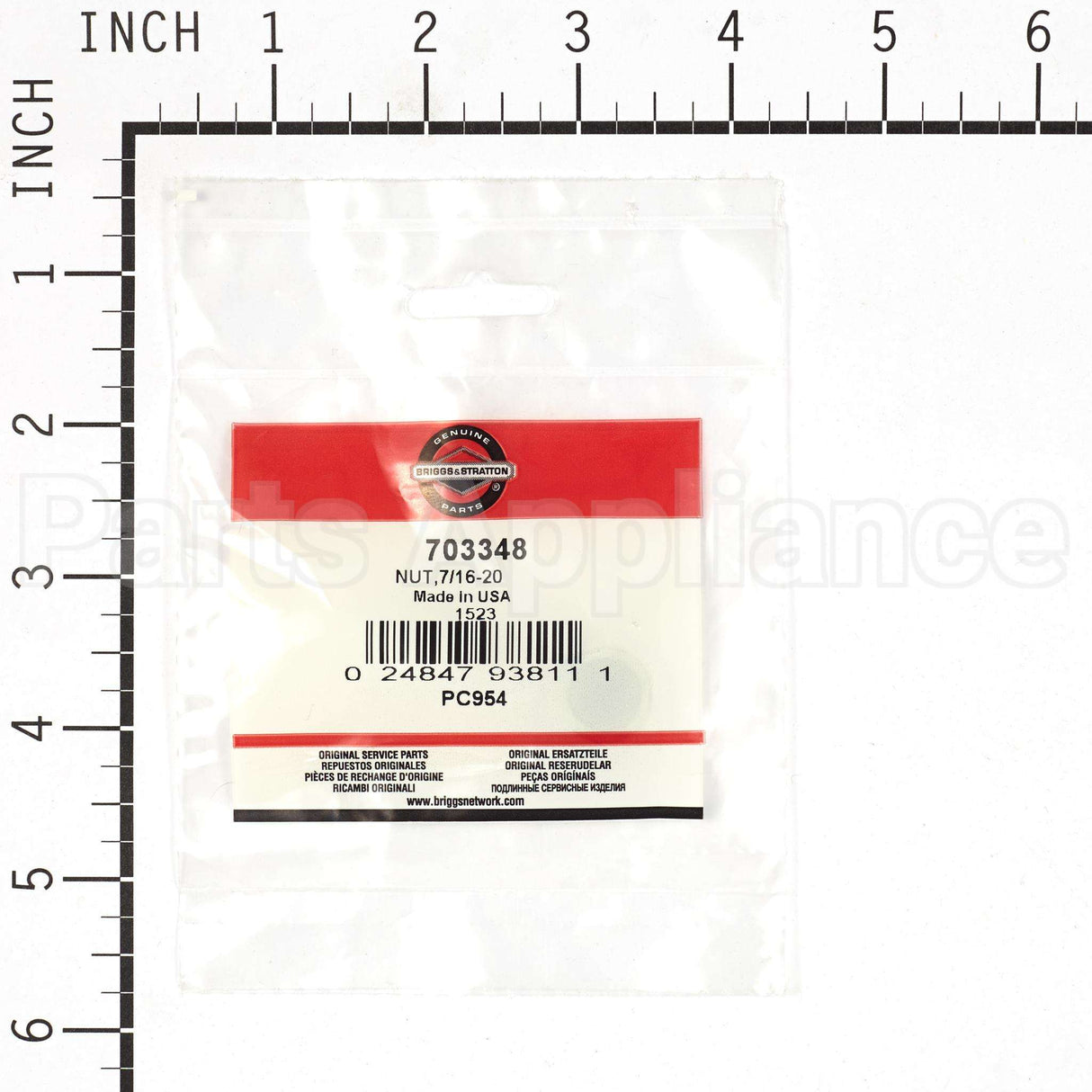 703348 Briggs & Stratton Nut7/16-20