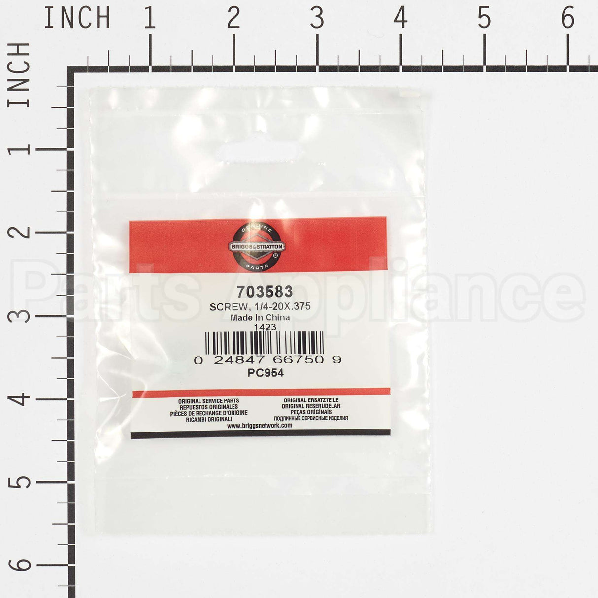 703583 Briggs & Stratton Screw 1/4-20X.375